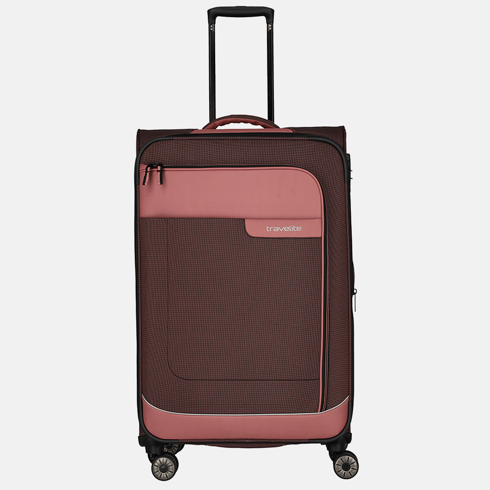 Travelite Viia koffer 77 cm rose bij Duifhuizen