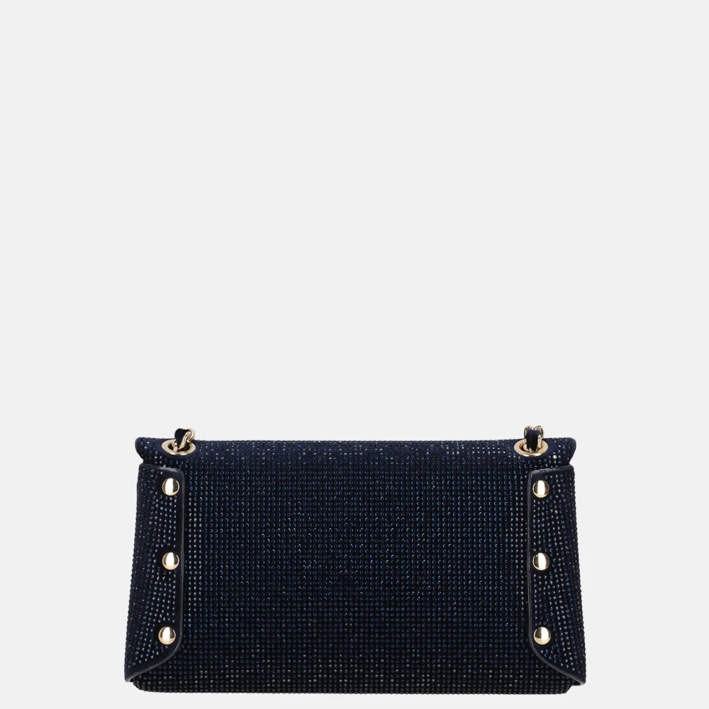 Flora & Co clutch strass blue bij Duifhuizen