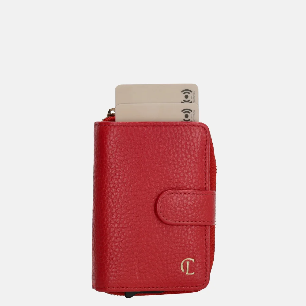 Charm London safety wallet portemonnee red bij Duifhuizen