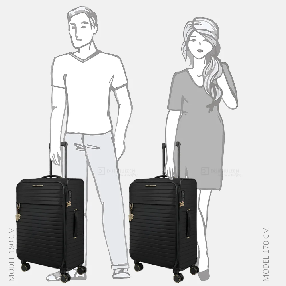 Travelite Barbara Stepp reiskoffer 68 cm  black bij Duifhuizen