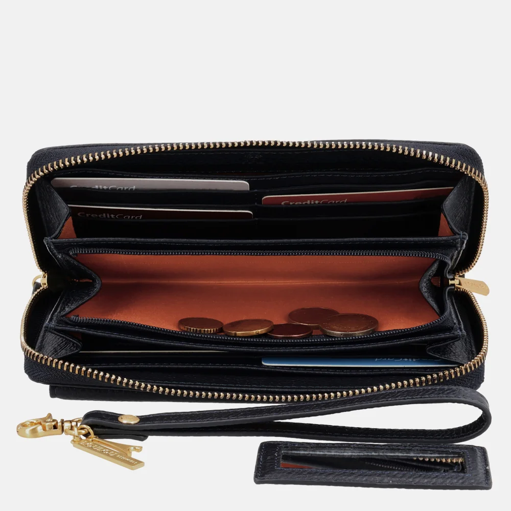 Loulou Essentiels SLB portemonnee dark blue bij Duifhuizen