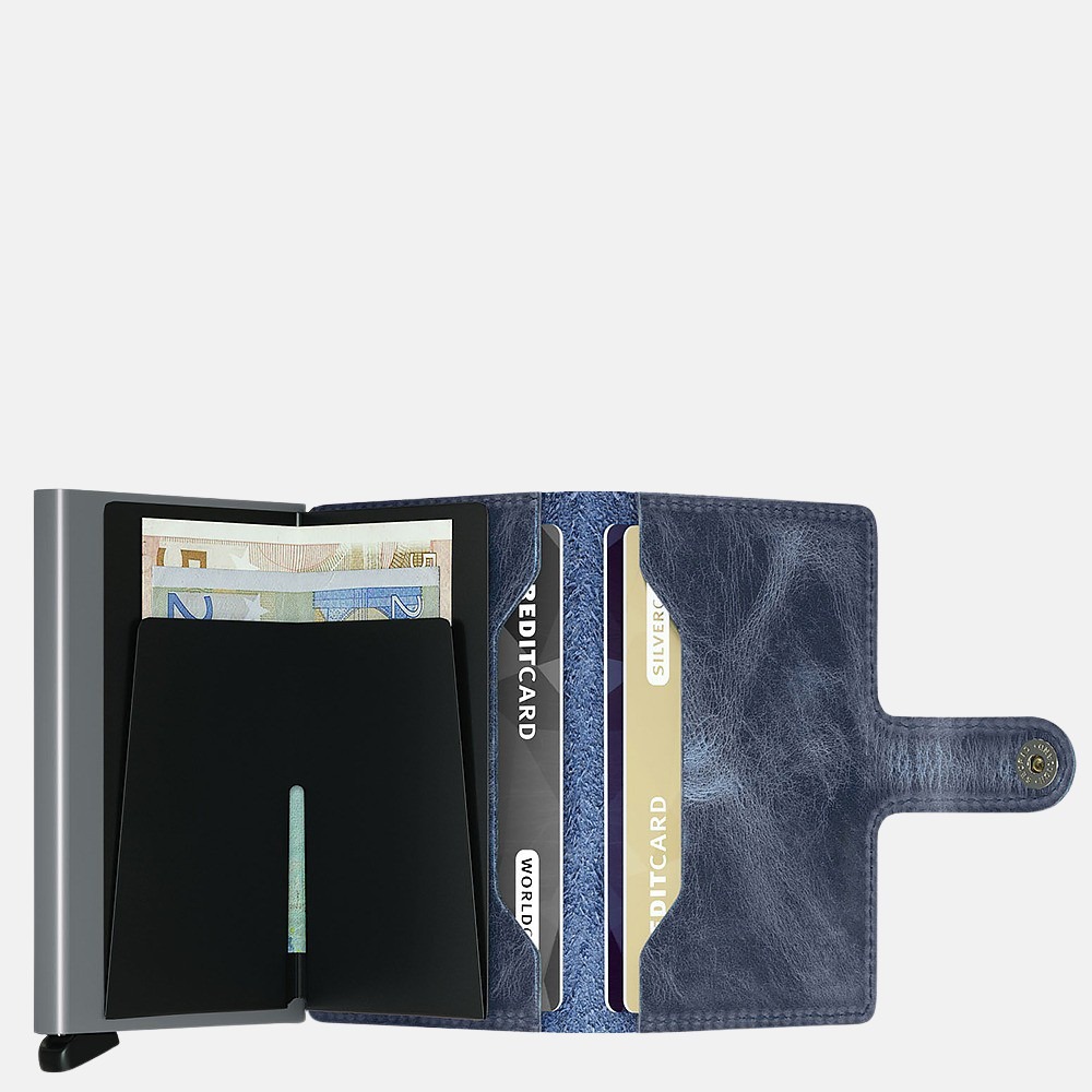 Secrid Miniwallet pasjeshouder vintage blue bij Duifhuizen