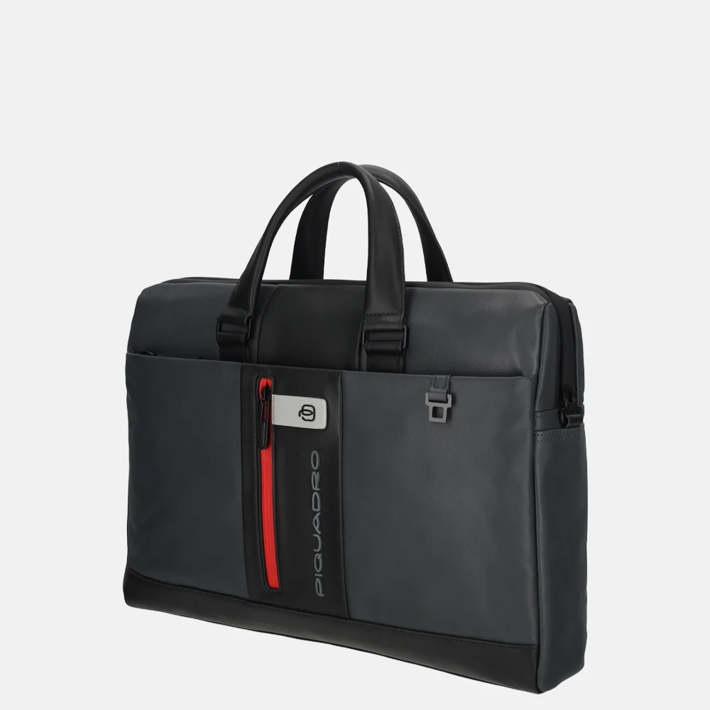 Piquadro Urban laptoptas 15 inch grey nero bij Duifhuizen