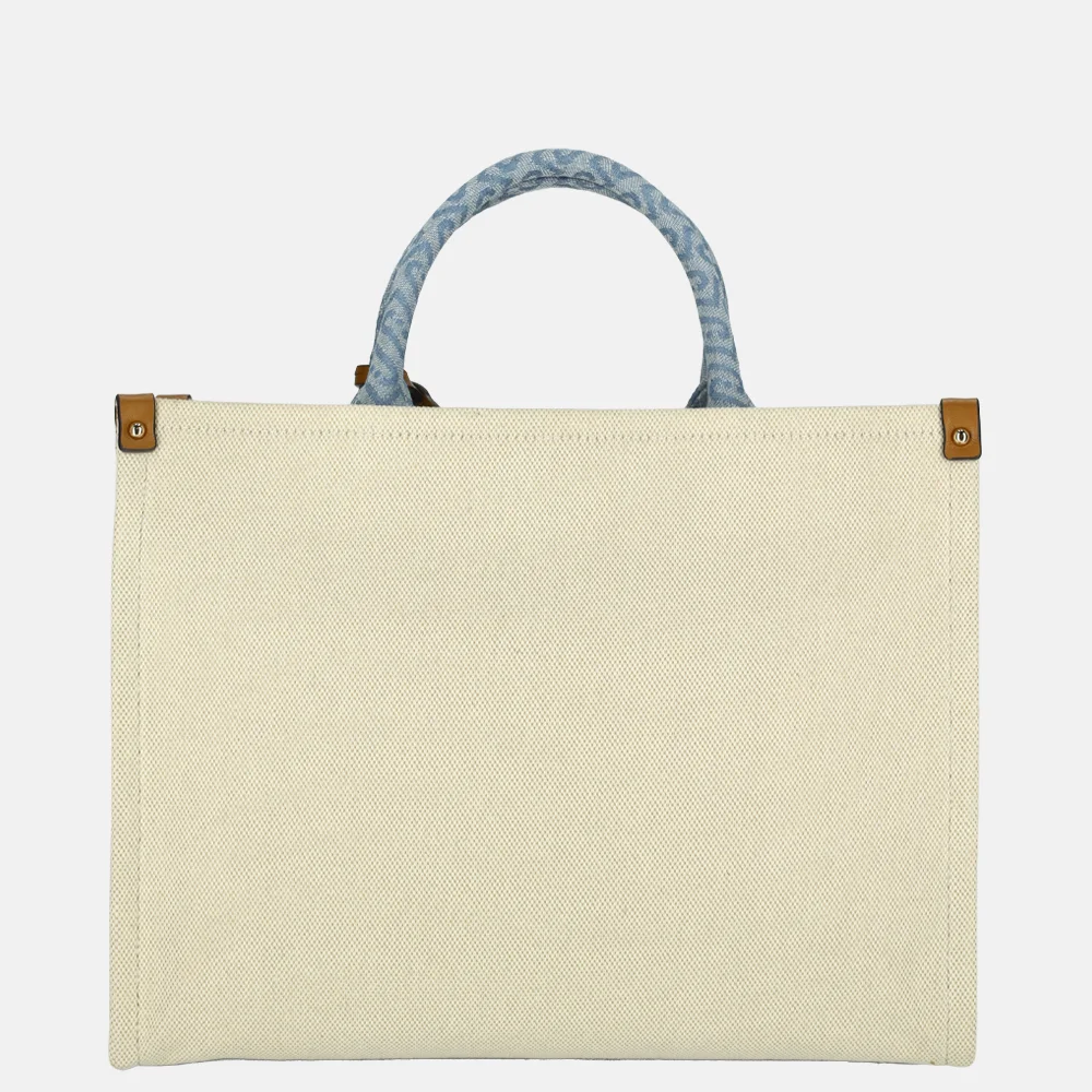 Liu Jo  Ridhi tote shopper M neutro/denim bij Duifhuizen