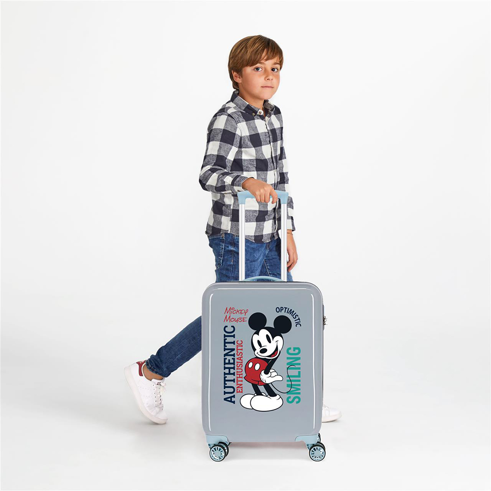 Disney Micky Mouse kinderkoffer 55 cm grijs bij Duifhuizen