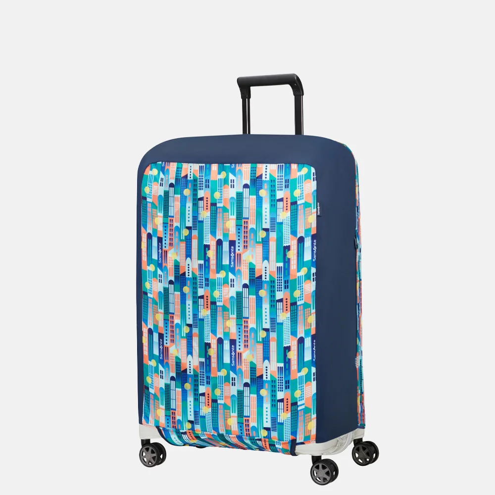 Samsonite Kofferhoes M City Print 68 cm Multi bij Duifhuizen
