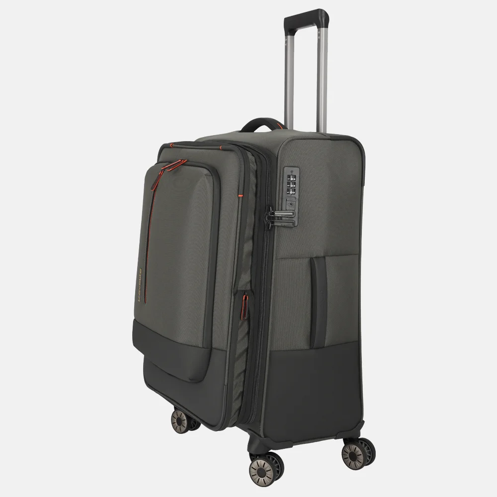 Travelite Crosslite 5.0 reiskoffer 66 cm olive bij Duifhuizen