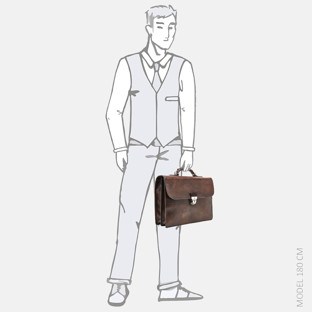Castelijn & Beerens Rien laptoptas 13.3 inch cognac bij Duifhuizen