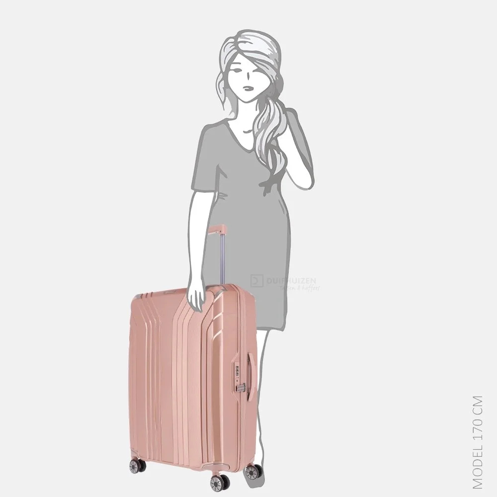Travelite Spinner Elvaa koffer 77 cm rosegold bij Duifhuizen