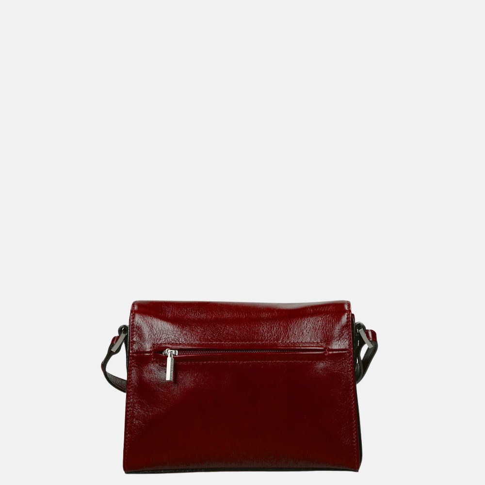 Claudio Ferrici Classico crossbody tas S red bij Duifhuizen