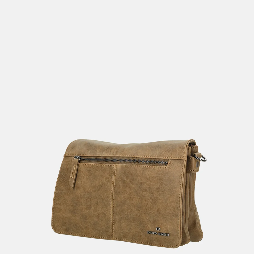 Enrico Benetti Stacey crossbody tas camel bij Duifhuizen