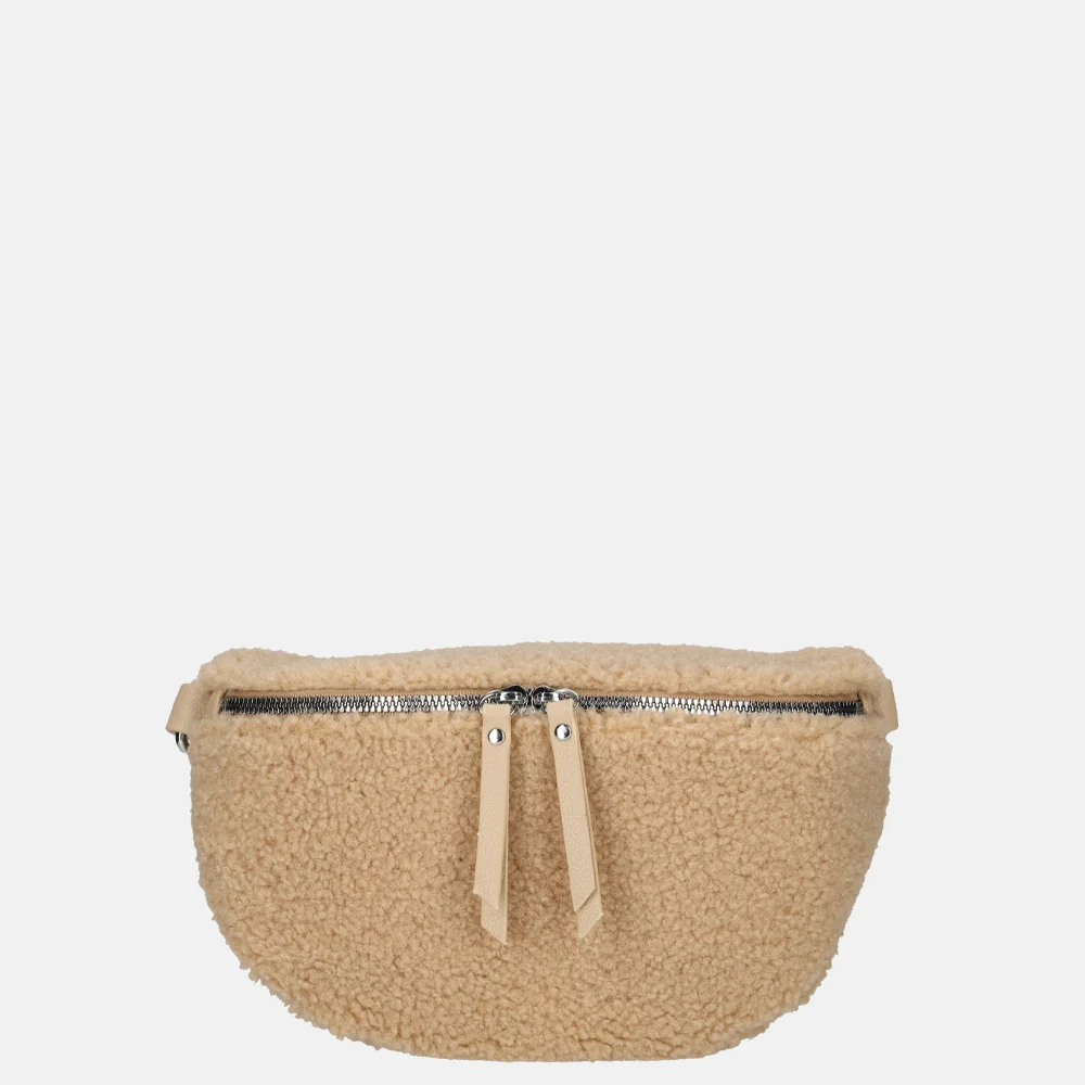 Firenze crossbody tas teddy taupe bij Duifhuizen