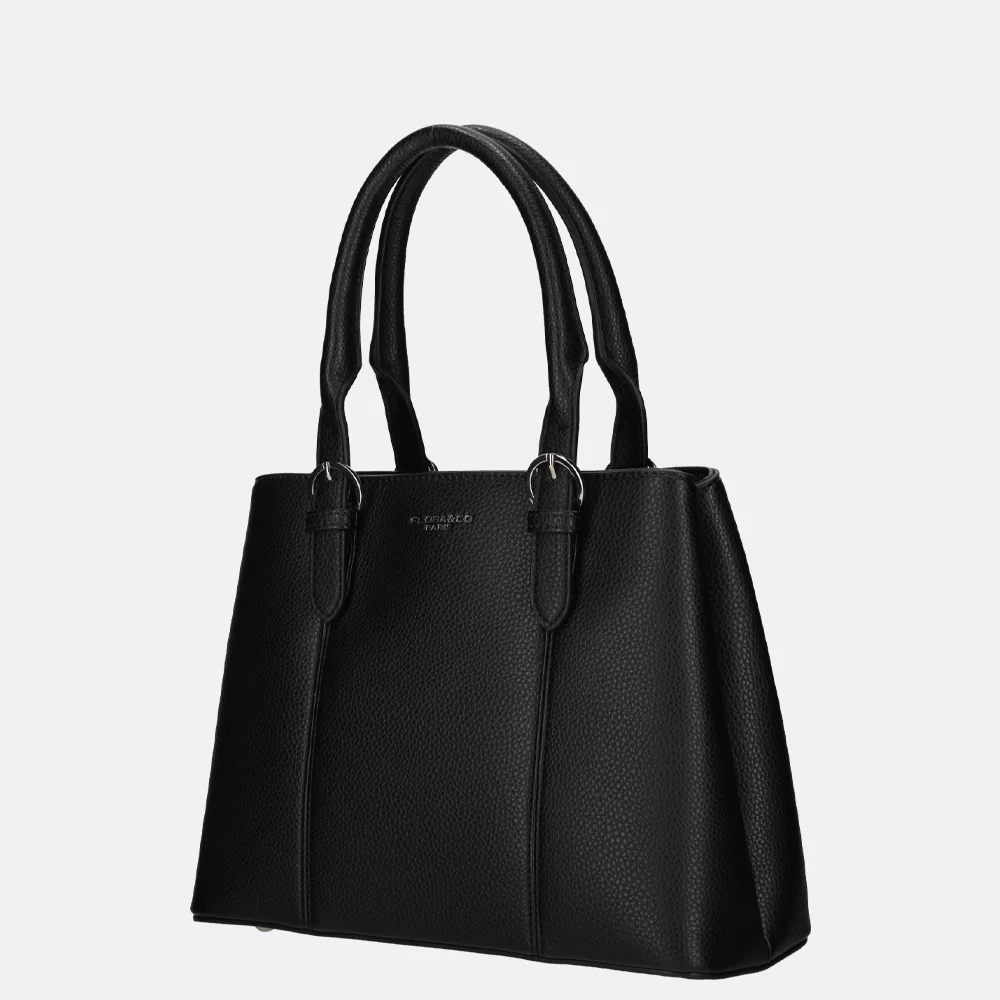 Flora & Co handtas black bij Duifhuizen