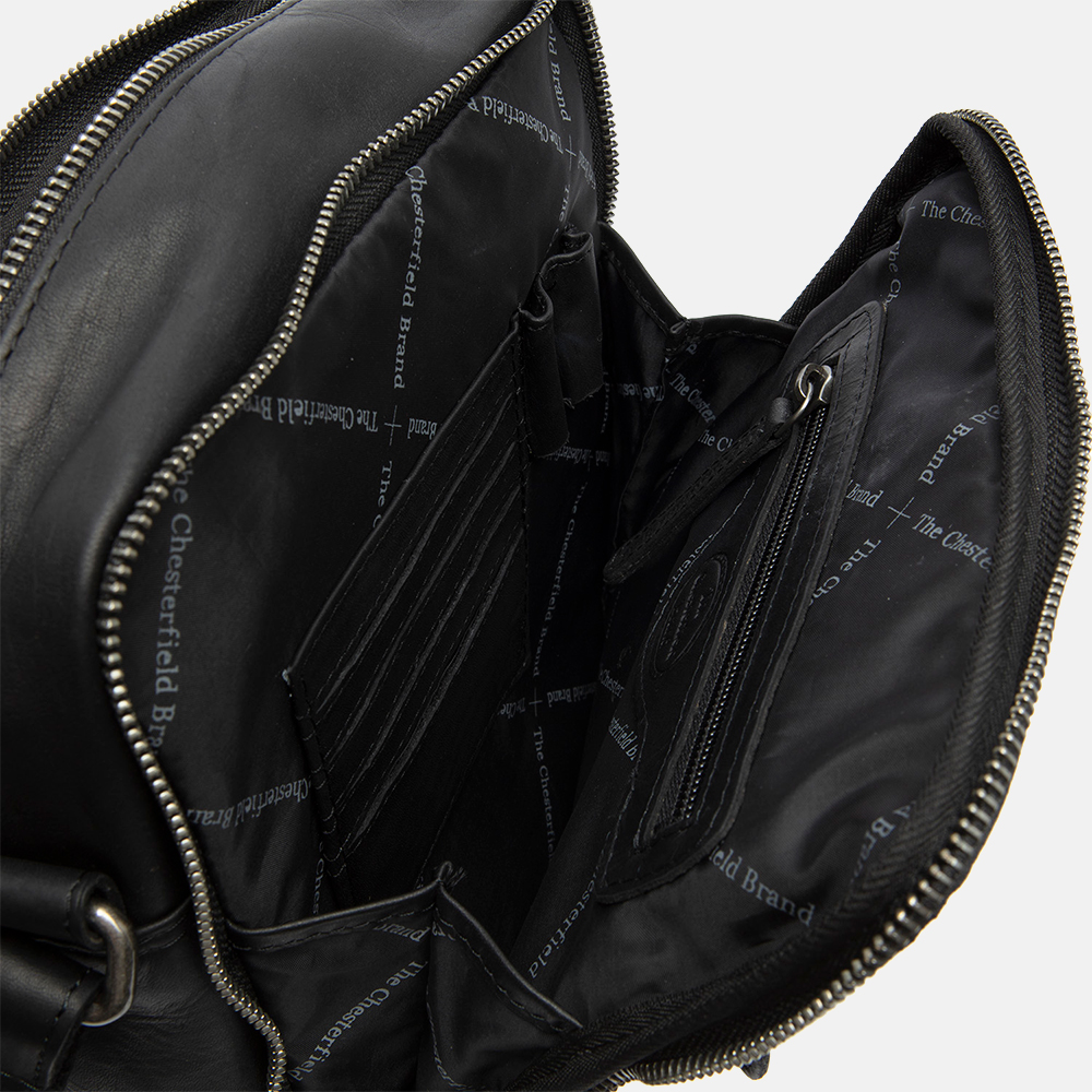 Chesterfield Alva schoudertas black bij Duifhuizen