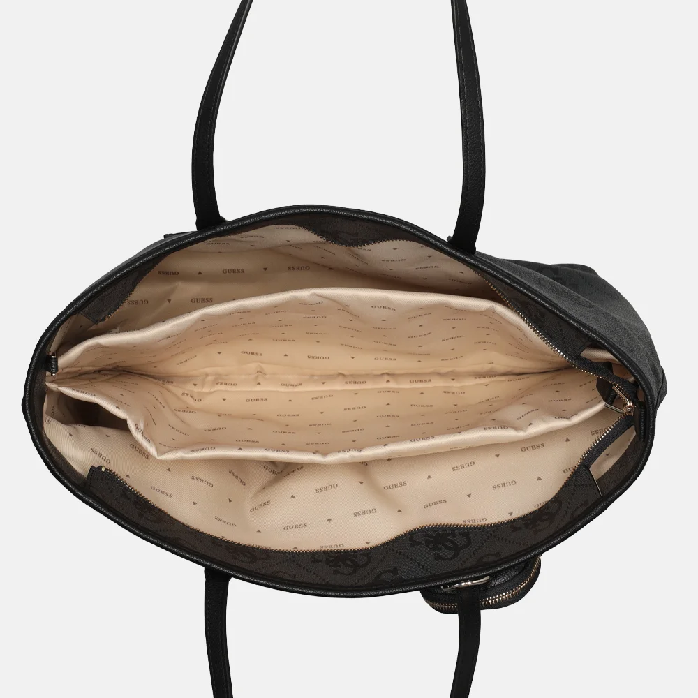 Guess Power play shopper L coal logo bij Duifhuizen