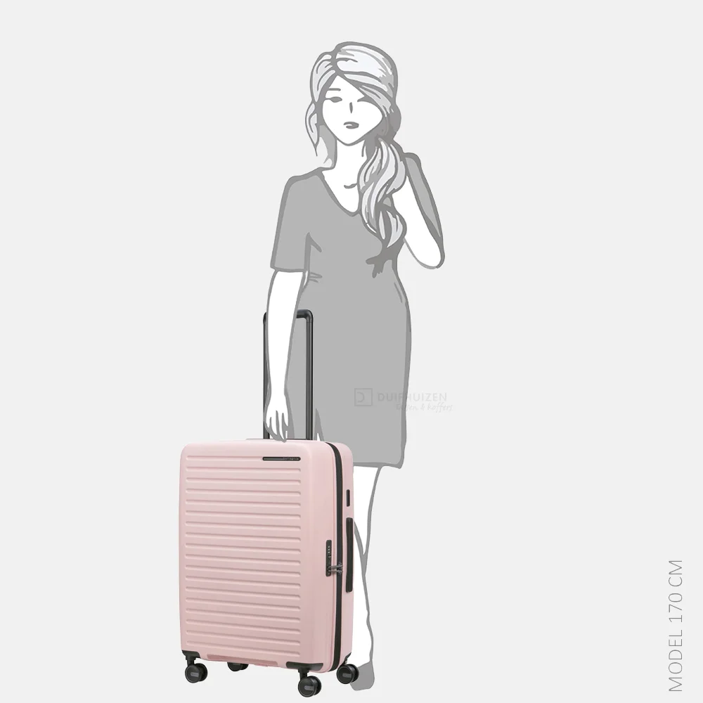 Samsonite Restackd reiskoffer 68 cm uitbreidbaar rose bij Duifhuizen