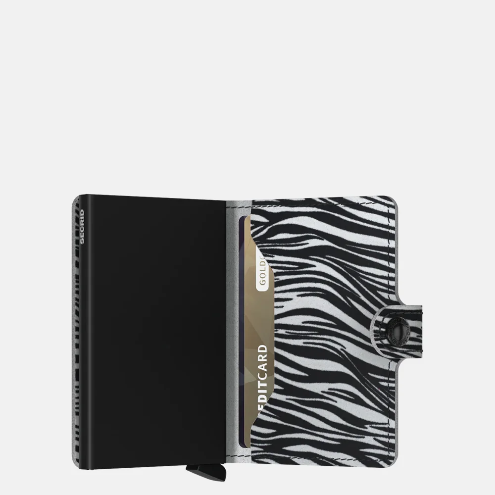 Secrid Miniwallet pasjeshouder zebra light grey bij Duifhuizen