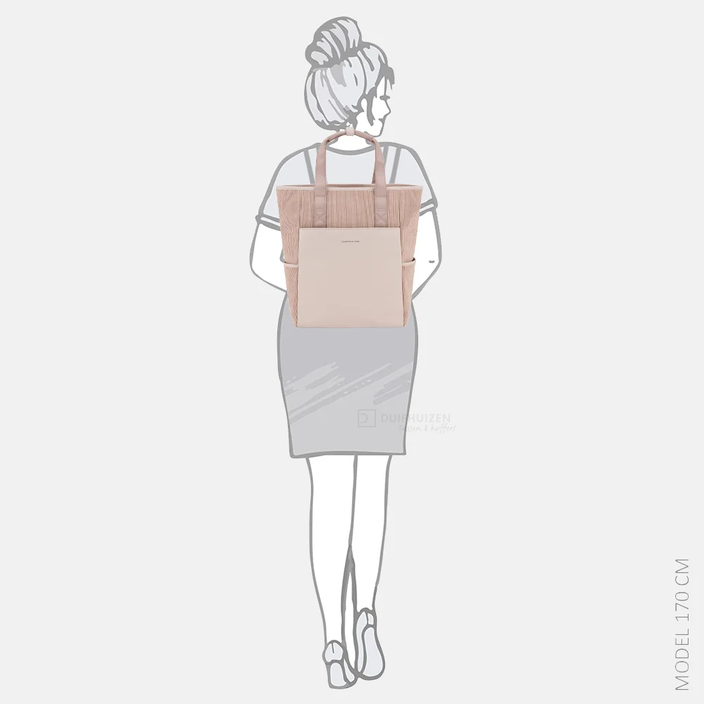 Kapten & Son Lindby Corduroy rugzak rose clay bij Duifhuizen