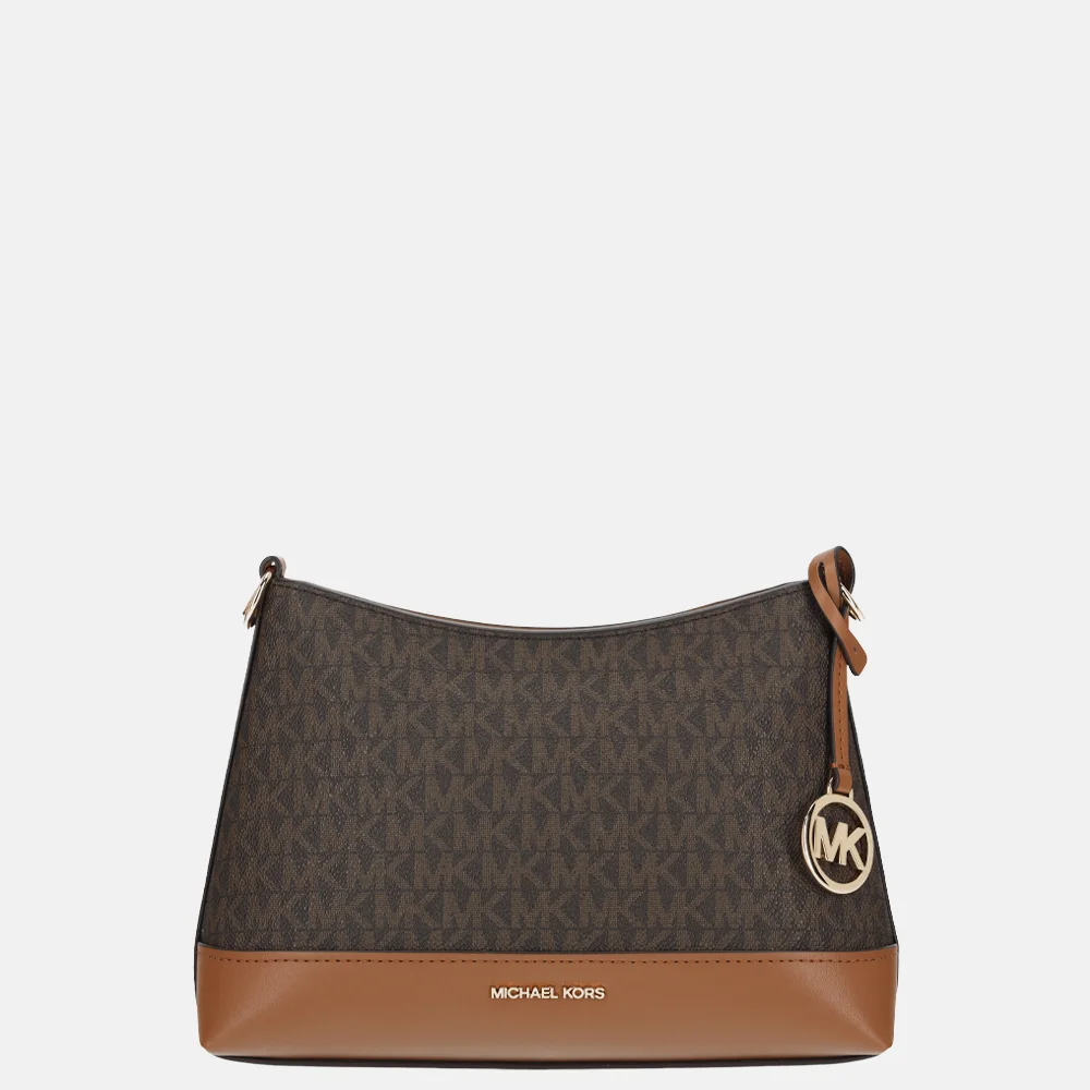 Michael Kors crossbody tas S brown/acorn bij Duifhuizen