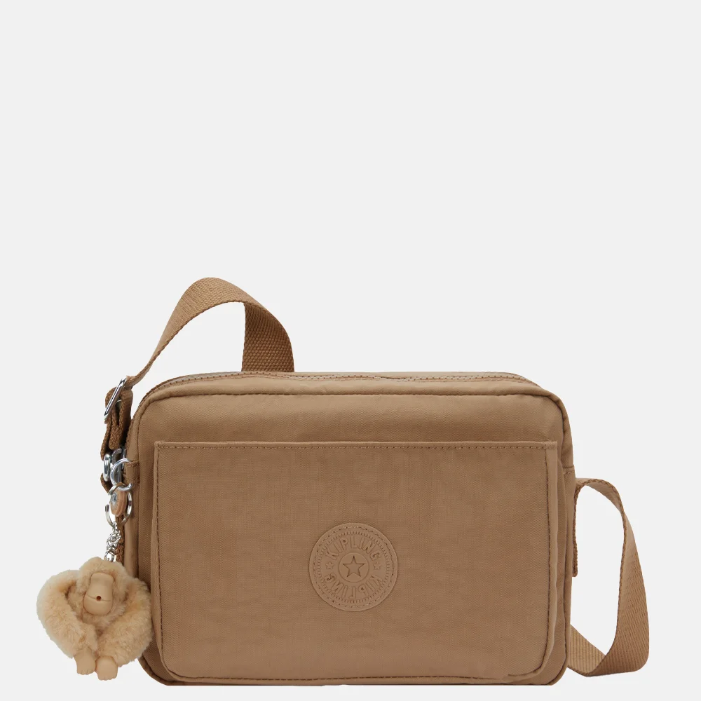 Kipling Abanu crossbody tas M early tan