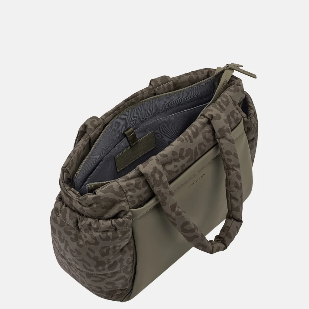 Kapten & Son Hellvi shopper dark leopard bij Duifhuizen