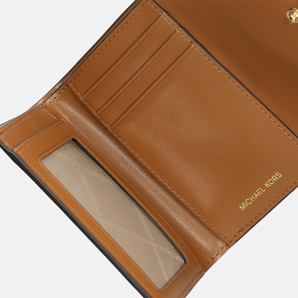 Michael Kors Carmen portemonnee brown acorn bij Duifhuizen
