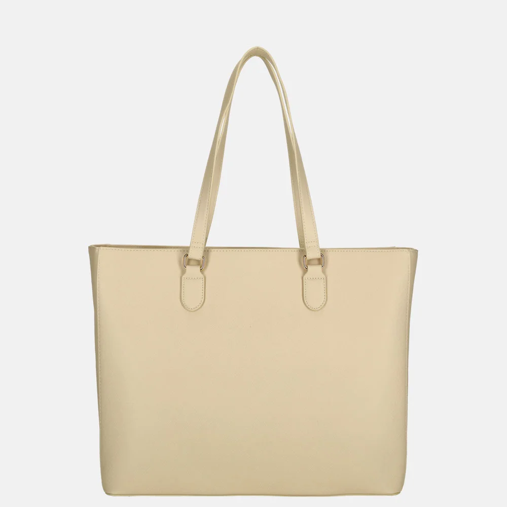 Duifhuizen Saffiano shopper L beige bij Duifhuizen