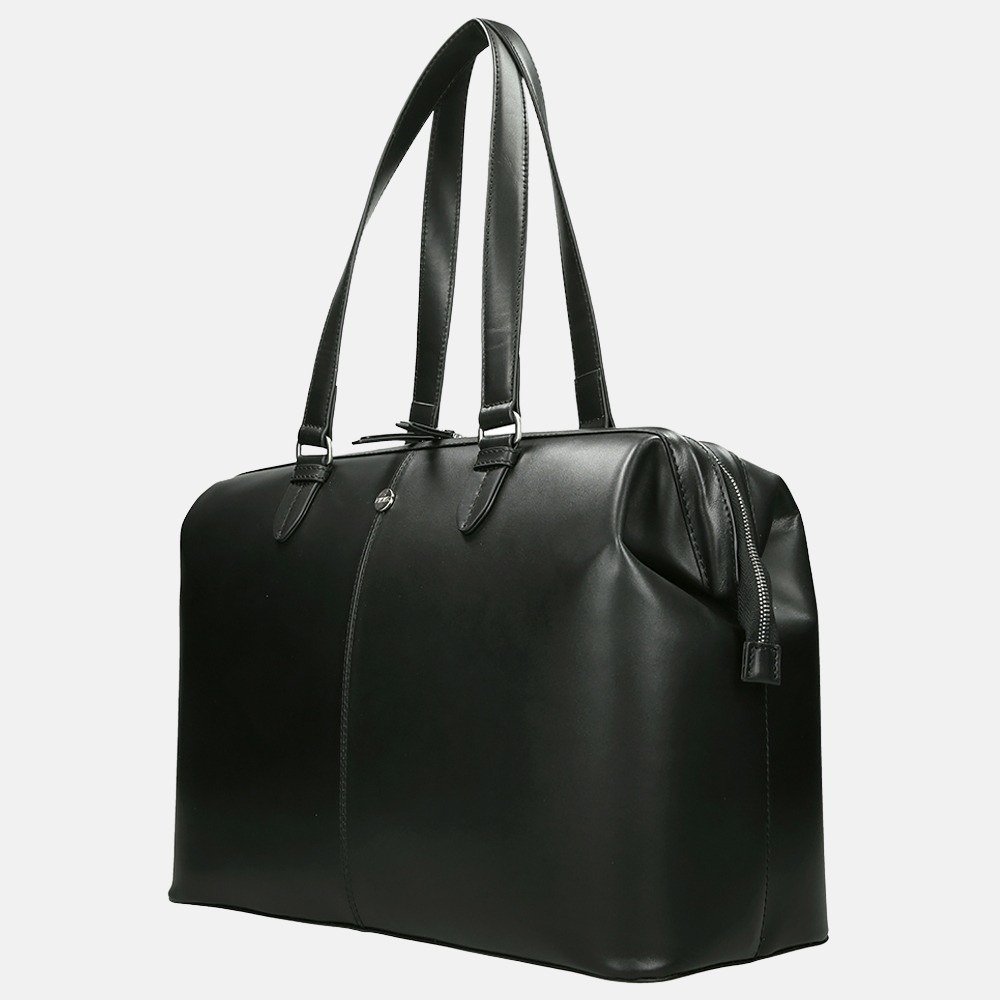FMME Christy shopper/laptoptas 15.6 inch black classic bij Duifhuizen