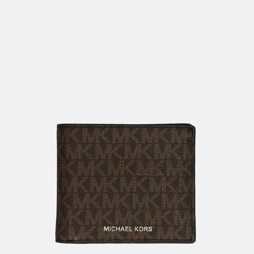 Michael Kors billfold brn/blk bij Duifhuizen