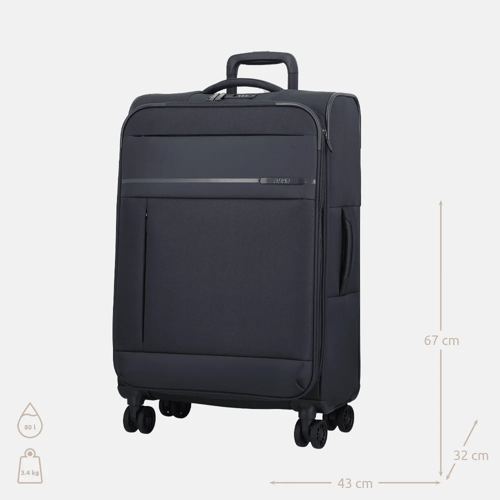 Jump Monthelys souple Spinner 67 cm reiskoffer donkerblauw bij Duifhuizen