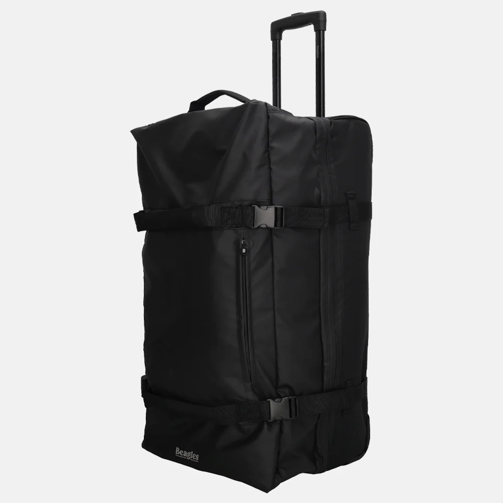 Beagles Dubbeldekker reistas op wielen 76 cm zwart bij Duifhuizen