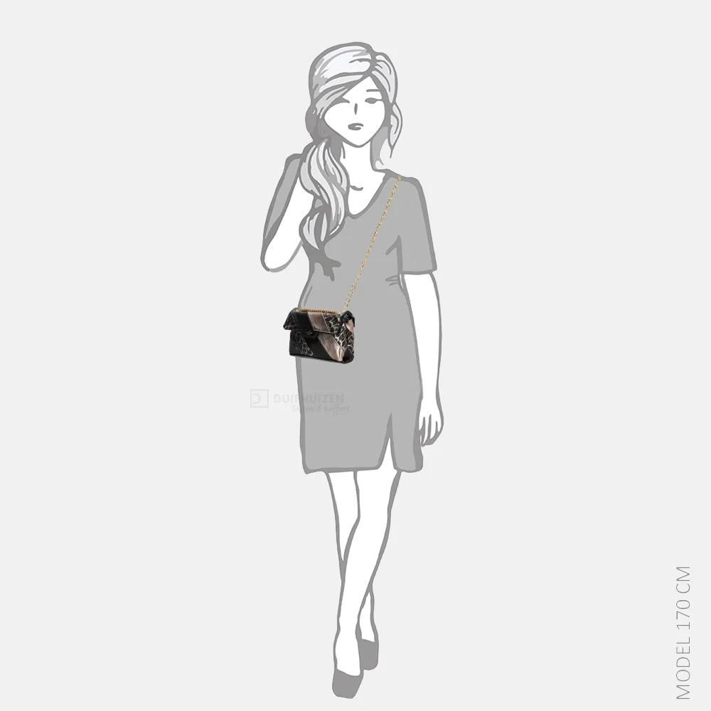 Charm London Elise crossbody tas brons bij Duifhuizen