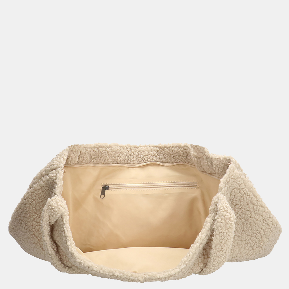 Beagles Ariany teddy shopper XL creme bij Duifhuizen