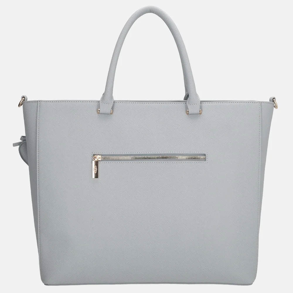 Charm London handtas 15 inch lichtblauw bij Duifhuizen