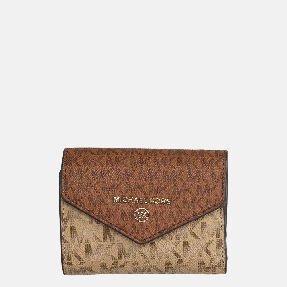 Michael Kors Trifold portemonnee camel mult