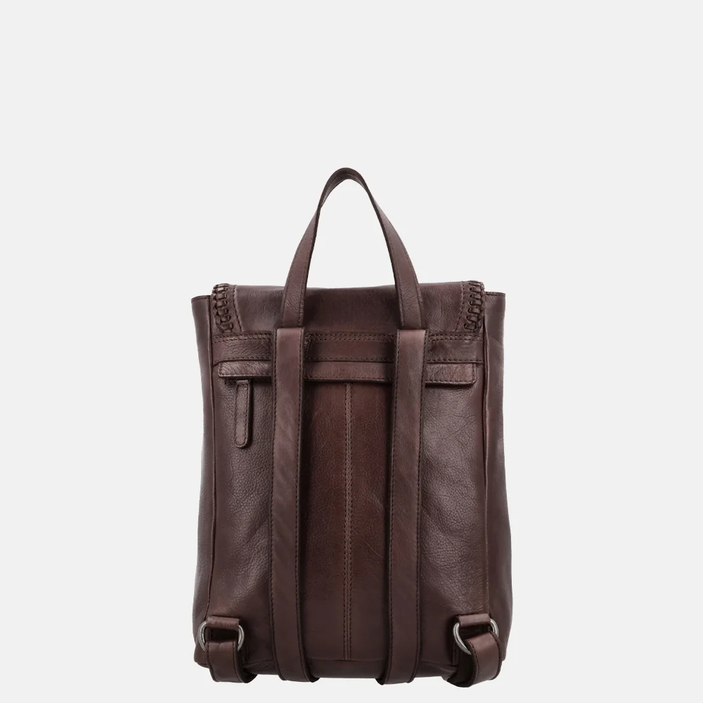 Hide & Stitches Country rugzak donkerbruin bij Duifhuizen