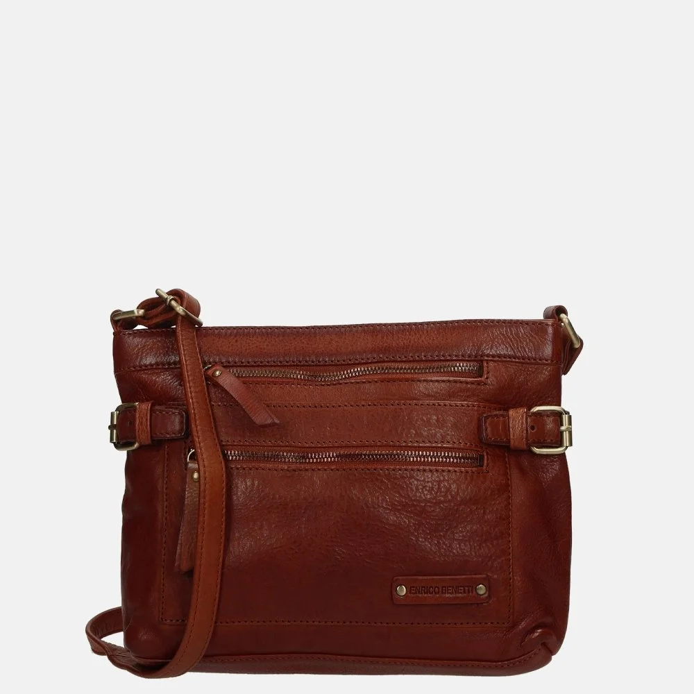 Enrico Benetti crossbody tas cognac bij Duifhuizen