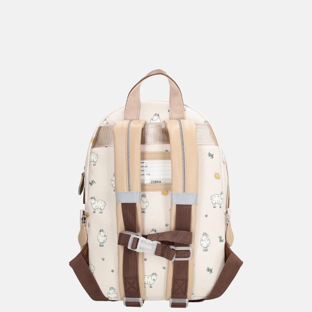 Zebra Trends x Mike & Molly kinderrugzak creme bij Duifhuizen