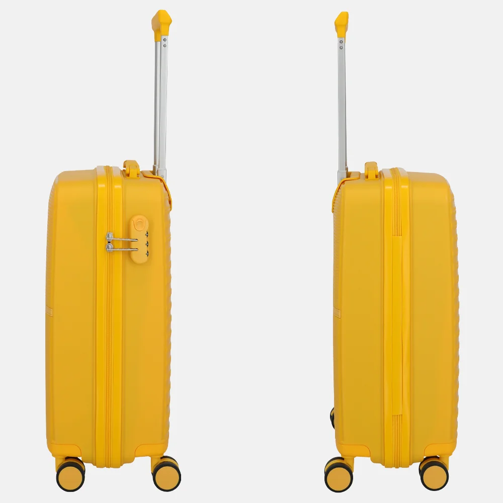 Travelite Pacific spinner 55cm yellow bij Duifhuizen