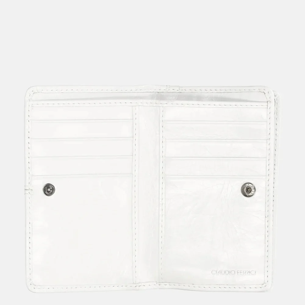 Claudio Ferrici Pelle Vecchia portemonnee white bij Duifhuizen