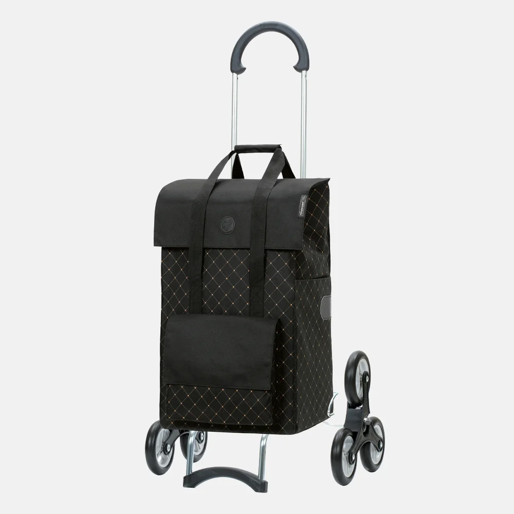 Andersen Lisa boodschappentrolley trappenstijgers black bij Duifhuizen