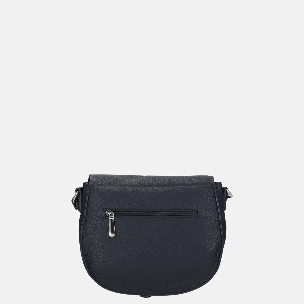 Flora & Co crossbody tas navy bij Duifhuizen