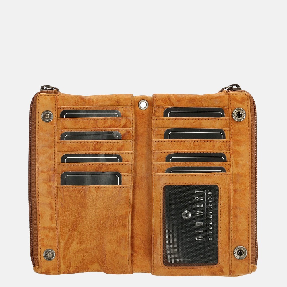 Old West Paint Rock portemonnee oker bij Duifhuizen