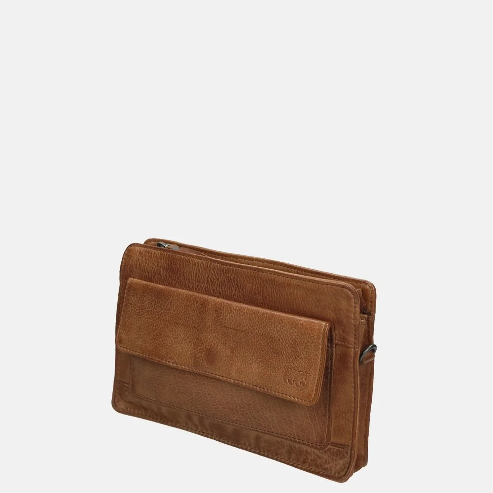 Bear Design crossbody tas cognac bij Duifhuizen
