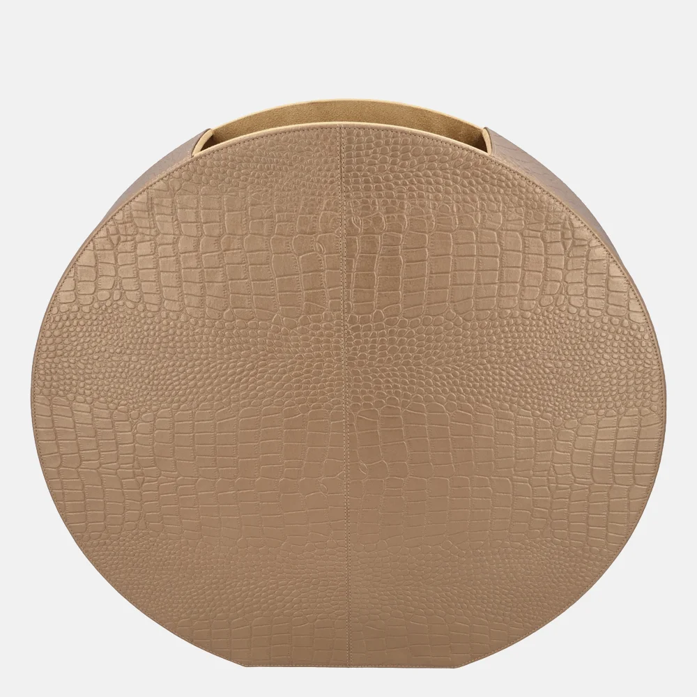 Chamada leren vaas croco large koper bij Duifhuizen