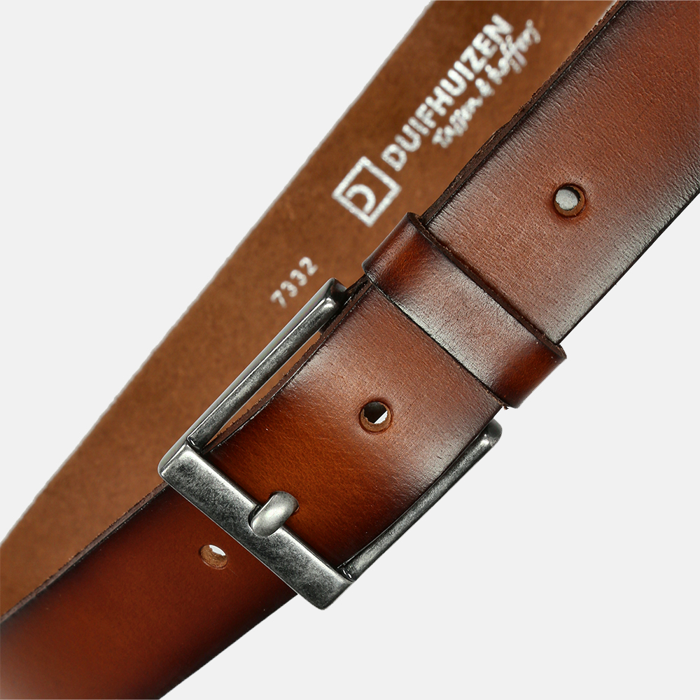 Duifhuizen casual riem 4 cm cognac bij Duifhuizen