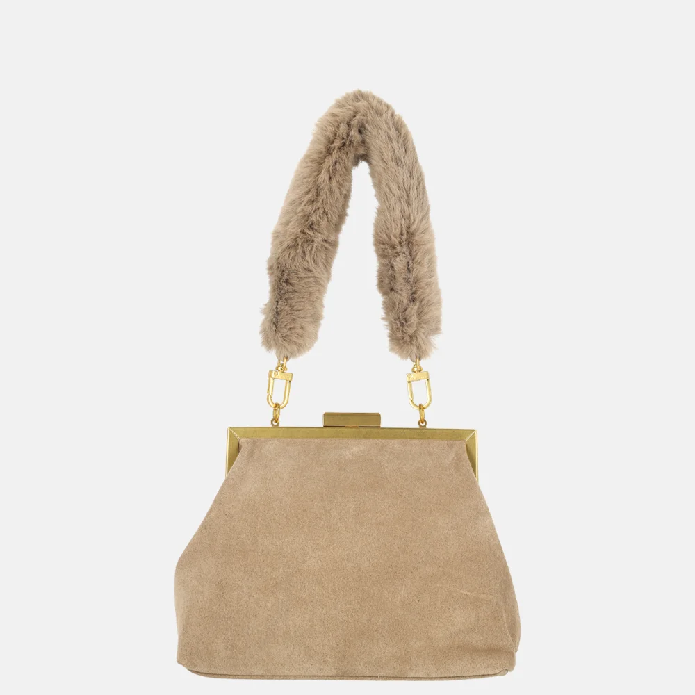 Ted Baker Purcela handtas taupe bij Duifhuizen