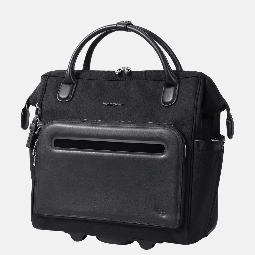 Hedgren business trolley 15 inch black bij Duifhuizen