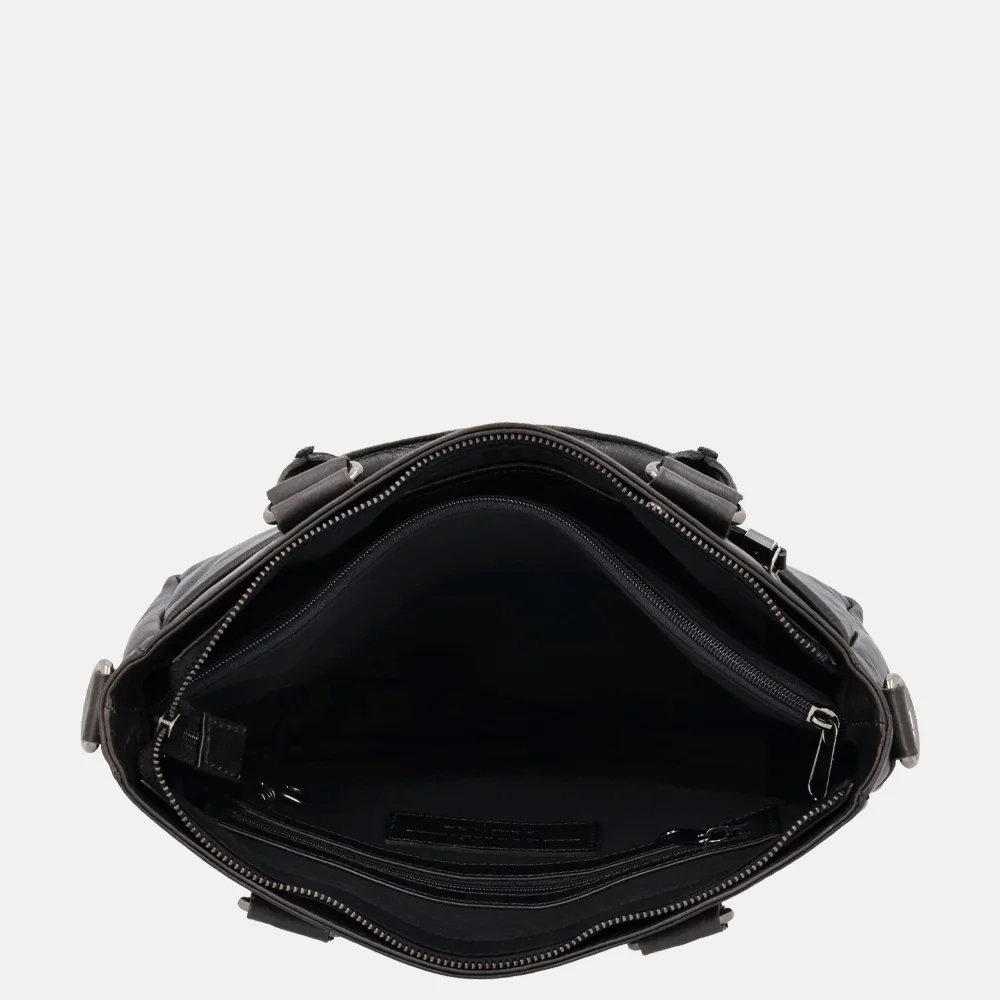 Hide & Stitches Porto handtas black bij Duifhuizen