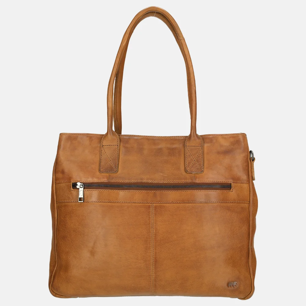 Bear Design shopper 15 inch cognac bij Duifhuizen
